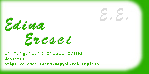 edina ercsei business card